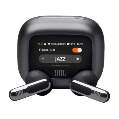 Vrnjen artikel - JBL LIVE FLEX 3 črne slušalke