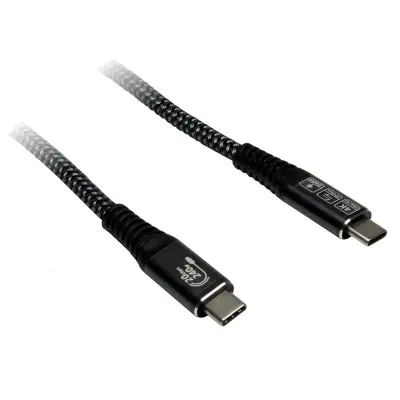 Napajalni in povezovalni kabel GOOBAY USB-C na USB-C, 1,5 m, 240 W P, 3.1, 20 Gbit/s, črn