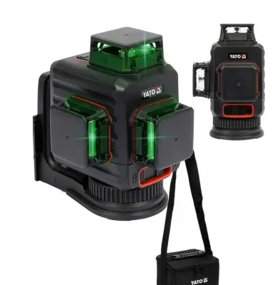 Akumulatorski ZELENI 12 linijski gredbeni laserski nivelir USB