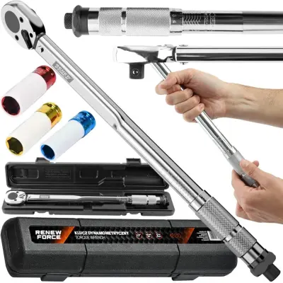 1/2 moment ključ dvosmerni 42-210Nm + zaščitni nastavki 17-21mm