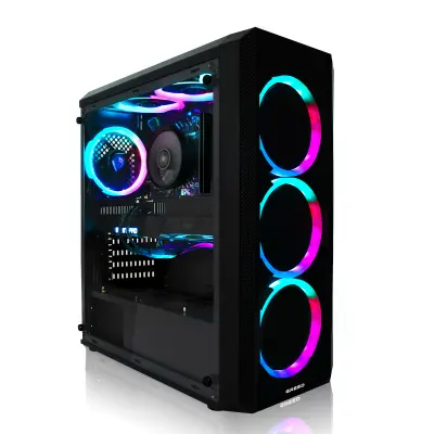 Greed® MK2 FE - Gaming PC / namizni računalnik - AMD Ryzen 5 5500 + RTX 5050 8GB - 4,2 GHZ - 16GB DDR4 - 512GB SSD - WLAN - Win11 Pro