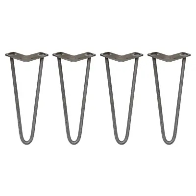 4 x 12" sponke za lase - 2 kraka - 12 mm - surovo jeklo