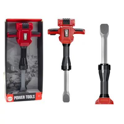 Baterijsko otroško pnevmatsko kladivo LED 45cm rdeče