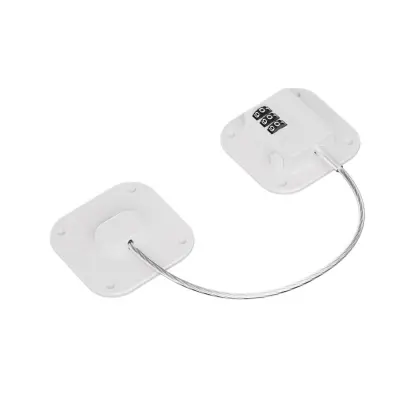 Kombinirana ključavnica za hladilnik brez vrtanja - kvadratna ključavnica s kodo, standardna velikost (2 kosa) White