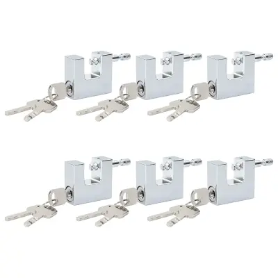 vidaXL Žabica 6 pcs srebrna 4,2 x 1,9 x 4 cm elezo
