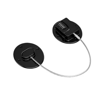 Samolepilna Ključavnica za Hladilnik z Geslom - Ovalna Razširjena 30cm Black