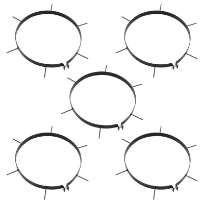 vidaXL Objemke za prezračevalnik trate 5 kos s konicami Ø 30 cm železo