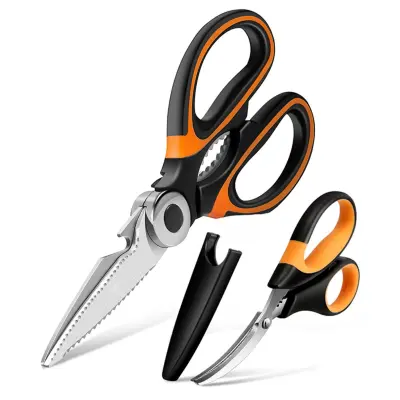 Večnamenske škarje za kuhinjo – 2-delni komplet za pripravo morske hrane