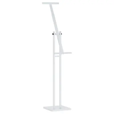 vidaXL Razstave na sejmih Bela 26,5 x 26,5 x 150 cm Jeklo