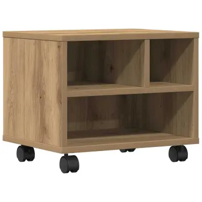 vidaXL Stojalo za tiskalnik Umetni hrast 41 x 32 x 33.5 cm