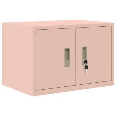 vidaXL Omarica za shranjevanje Roza 60 x 40 x 40 cm Jeklo