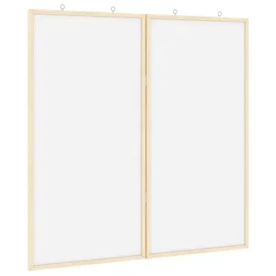 vidaXL Bilten tabla Bela 80 x 80 x 1.4 cm Trdna borovina