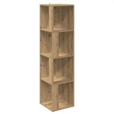 vidaXL Kotna omarica artisan hrast 33x33x132 cm inženirski les