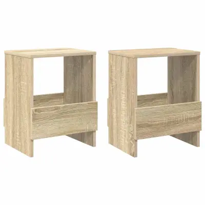 vidaXL Regal za revije 2 pcs Sonoma hrast 35 x 30 x 45 cm