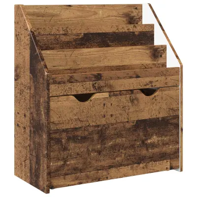 vidaXL Otroška knjižnica Star les 60 x 29,5 x 69 cm Konstruiran les