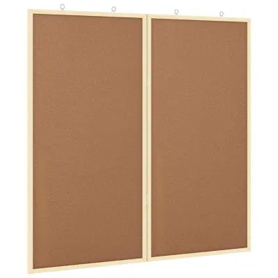 vidaXL Bilten tabla Rjava 80 x 80 x 1.4 cm Trdna borovina