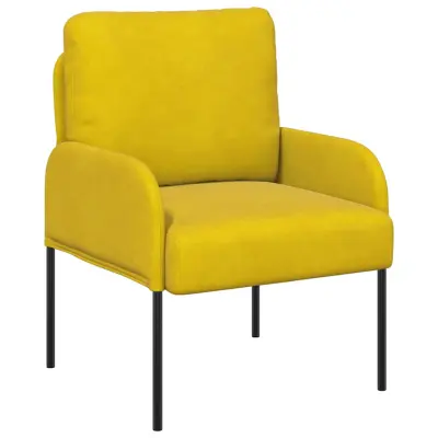 vidaXL Sedežne garniture z blazino 55cm Rumena Vezani les