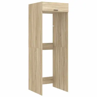 vidaXL Omara za pralni stroj Sonoma 67,5 x 68 x 200 cm Konstruiran les
