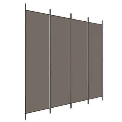 vidaXL Paravan 4-delni antracitna 200x220 cm blago