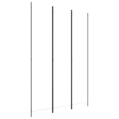 vidaXL Paravan 3-delni bel 150x220 cm blago