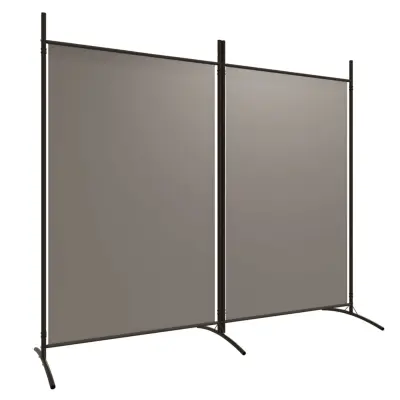 vidaXL Paravan 2-delni antracit 175x180 cm blago