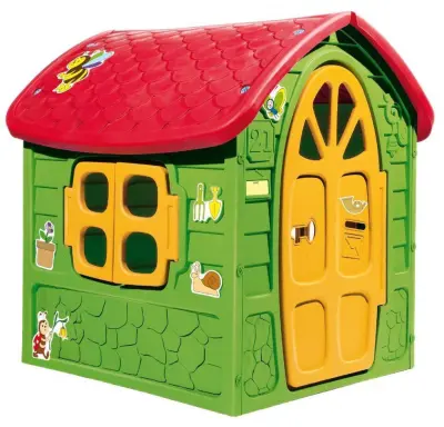 5075 My First Play House vrtna otroška hiša zelena/rumena
