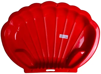 2075 peskovnik v obliki školjke rdeč (1 stranica)
