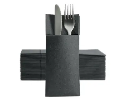 Žepki za pribor / Soft Point / 8x19cm / črni / 50kos