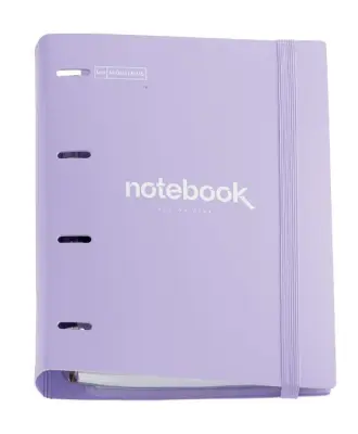 MiquelRius Rinčna mapa z blokom vijolična iz umetne mase, A4