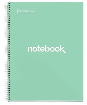 MiquelRius Zvezek A4, črtast, 120-listni, 90g, EMOTIONS, karton, sv. zelen