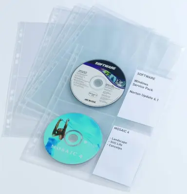 Durable Vložne mape za CD album A4 (5238), 10 kos