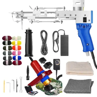 Set za tufting pištolo, električna DIY orodja, rezana zanka, EU VTIČ 220V set