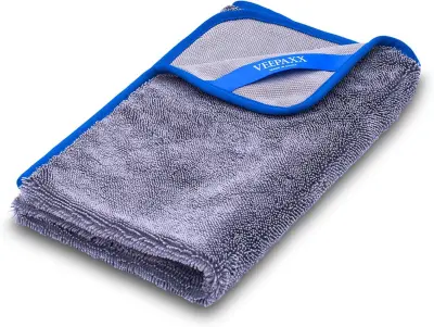 Krpa iz mikrovlaken za avto in motocikel, 50x60 cm, siva – supervpojna krpa za čiščenje, sušenje in poliranje vozil