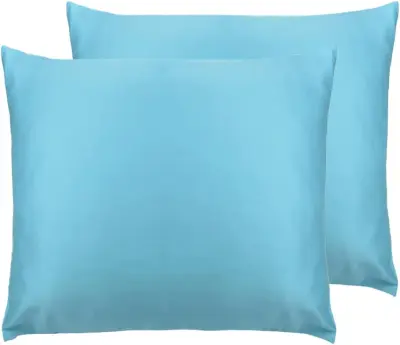 Prevleka za vzglavnik 80x80 cm, turkizna, 100% lyocell, hipoalergena in antistatična, ekološki material, mehka in trpežna