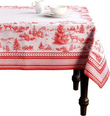 Bombažni prt Maison d’Hermine Winter Joui, pravokoten, 160 x 220 cm, 100 % bombaž, Öko-Tex Standard 100, pralni stroj