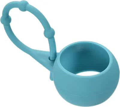 Držalo za golf žogice iz silikona z odsevnim poudarkom, prilagodljiv tulec z nastavkom za pas in torbo, modre barve