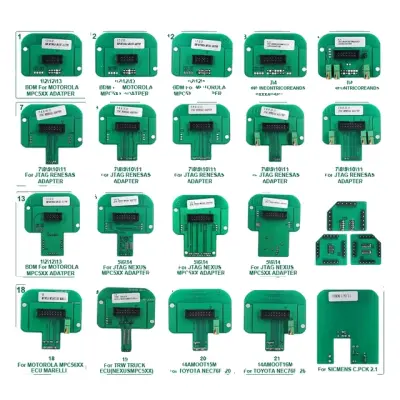 ECU Tuning Programmer, popolnoma aluminijasta konstrukcija, 22PCS adapter, 22PCS adapterji
