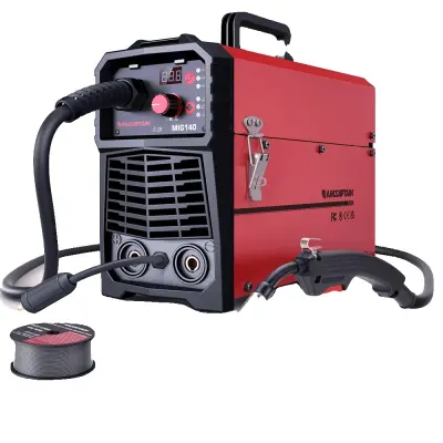 MIG varilna naprava, 4-v-1 večfunkcijski varilec, 140Amp prenosna, MIG140