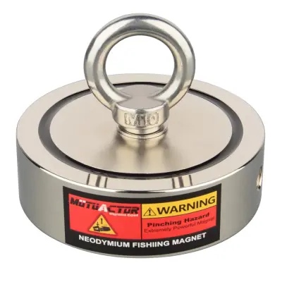 Neodimovski pot magnet, 350KG vlečna sila, dvostranska ribolovna oprema, D94mm
