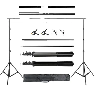 Stojalo za ozadje, nastavljiva višina, popoln komplet, Nov Prilagodljiv, 2.6x3M