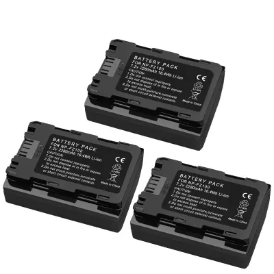 PALO NP-FZ100 baterija, kapaciteta 2280mAh, združljiva s Sony kamerami, 3 kosa baterij