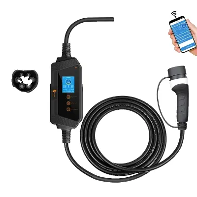 Prenosni EV polnilec, 22KW hitro polnjenje, Wi-Fi nadzor, 22KW APP NO adapter