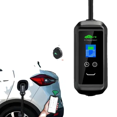 Mobilni EV polnilec, 3.6KW moč, 10M dolžina, prilagodljiv tok, TYPE2