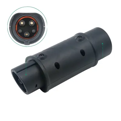 EV adapter, IP55 ocena, lahka zasnova, širok temperaturni razpon, tip 2 do tip 1, tip 2 do tip 1