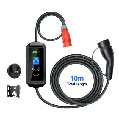 EV polnilec, Tip 2, 11 kW, črn
