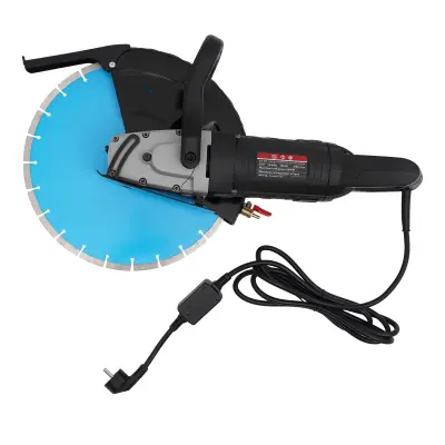 Električna betonska žaga, 3000W moč, 14 palcev premer rezila, 135mm max globina rezanja, modra, EU