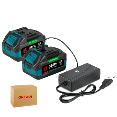 Polnilna baterija, 22900mAh kapaciteta, združljiva z 18V orodji, kot je prikazano, 2 588VF 1 polnilec-B