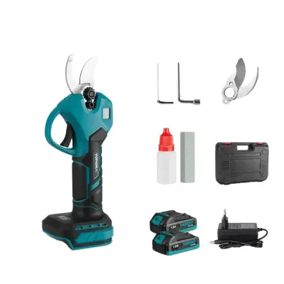 Električni obrezovalnik, brezkrtačni motor, polnilna, 2 bateriji EU vtič