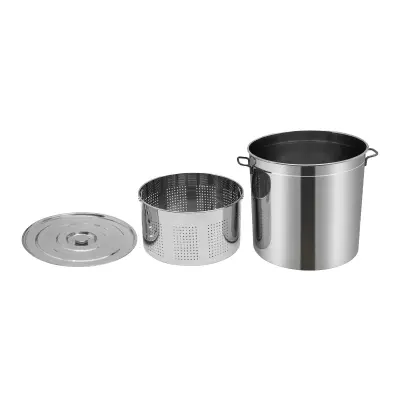 Kuhalnik, nerjaveče jeklo, velika kapaciteta, srebrna