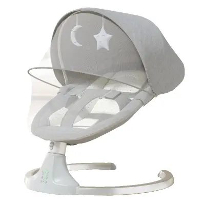 Otroška zibka, električni gugalnik, uniseks oblikovanje, M3-GRAY